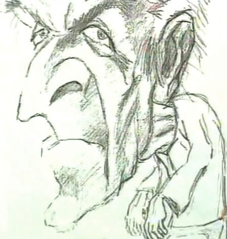 Caricatura sospechoso