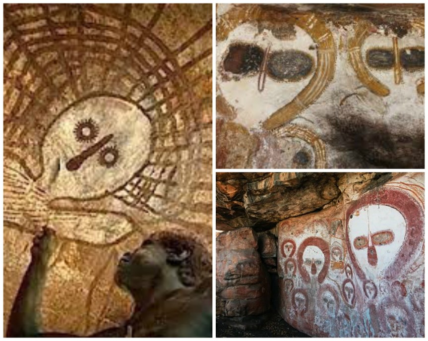 Collage Wandjinas : ptersem